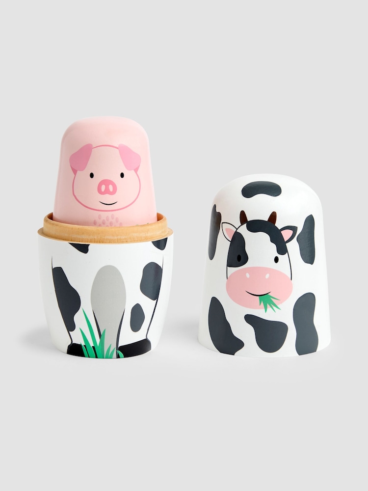 JoJo Maman Bébé Farm Nesting Animals - Image 2 of 6