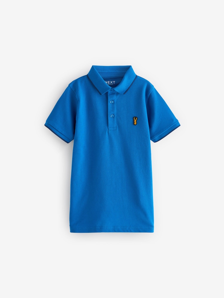 Bleu/marine/blanc - Manches courtes Polos 3 Lot (3-16ans) - Image 3 of 6