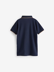 modra/Navy/White - kratek rokav; s kratkimi rokavi Polo majice 3 paket (3-16let) - Slika 5 iz 6