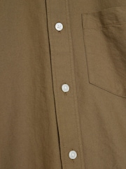 River Island Green Long Sleeve Oxford 100% Cotton Shirt - Image 4 of 4