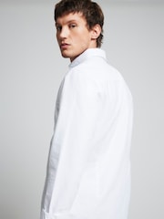 River Island White Long Sleeve Oxford 100% Cotton Shirt - Image 2 of 4