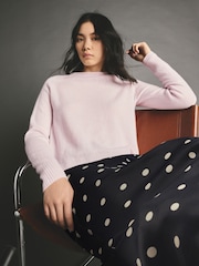 Pink Blush Premium Soft Touch 100% Cashmere Knitted Jumper - Image 1 of 8