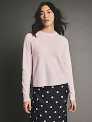 Pink Blush Premium Soft Touch 100% Cashmere Knitted Jumper - Image 2 of 8