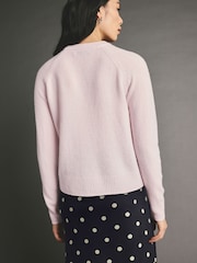 Pink Blush Premium Soft Touch 100% Cashmere Knitted Jumper - Image 3 of 8