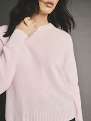 Pink Blush Premium Soft Touch 100% Cashmere Knitted Jumper - Image 4 of 8