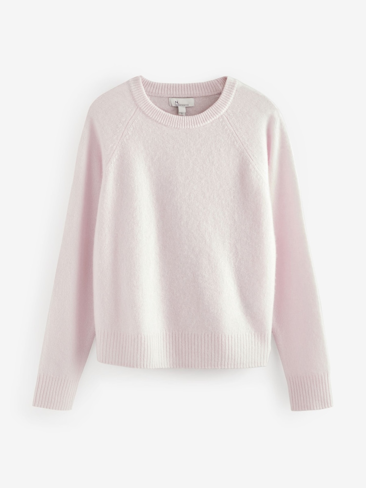 Buy Pink Blush Premium Soft Touch 100% Cashmere Knitted Jumper