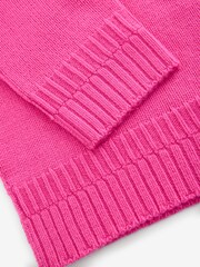 Blush Pink Premium Seam Detail Fine Knitted Jumper - Image 9 of 9