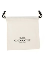 COACH Gold Tone Signature Butterfly Stud Earrings - Image 3 of 3
