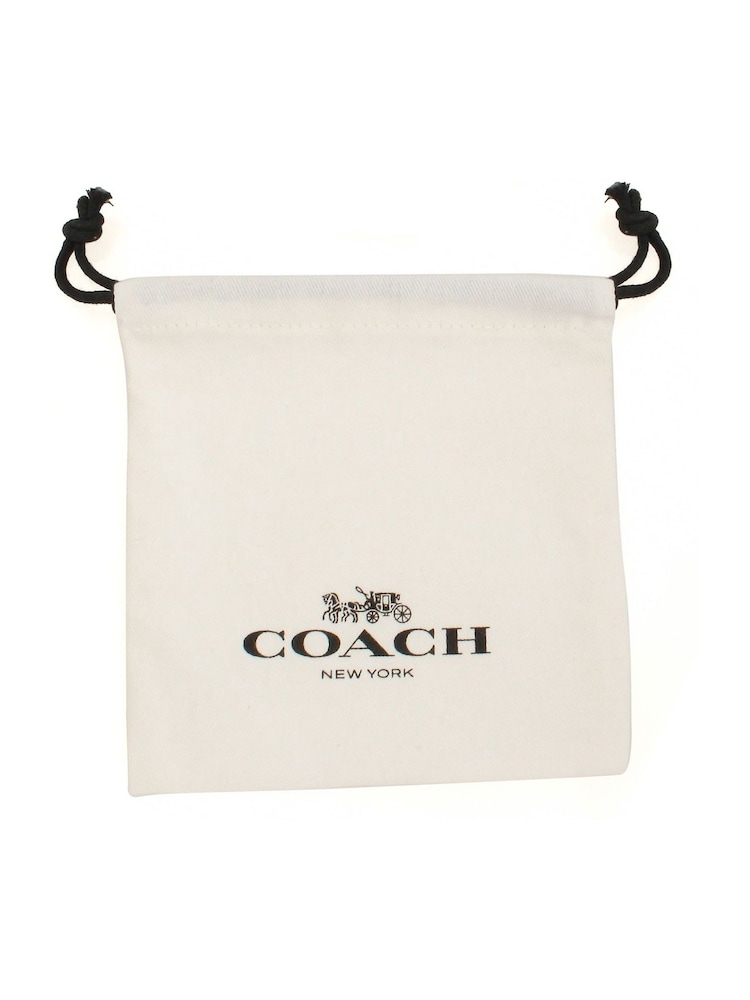 COACH Gold Tone Signature Butterfly Stud Earrings - Image 1 of 3