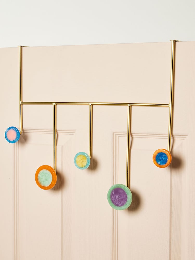 Oliver Bonas Multi Rayos Resin Over The Door Storage Hooks - Image 2 of 4 Oliver Bonas Multi Rayos Resin Over The Door Storage Hooks - Image 2 of 4