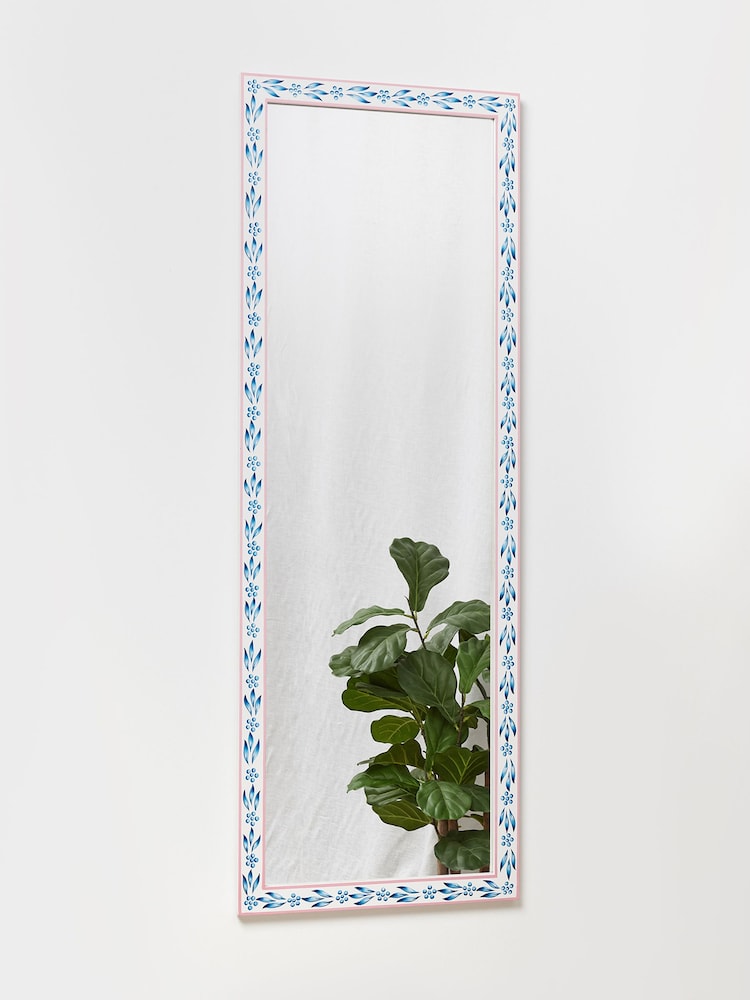 Oliver Bonas Multi Aurelie Floral Wooden Full Length Mirror - Image 2 of 4