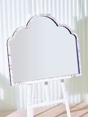 Oliver Bonas Natural Mila Mother of Pearl Mantle Mirror - Image 1 of 4