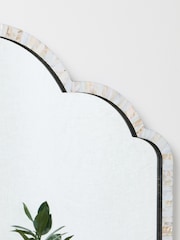 Oliver Bonas Natural Mila Mother of Pearl Mantle Mirror - Image 3 of 4