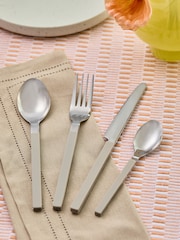 16 Piece Natural Hayden Stainless Steel Cutlery Set - Image 2 of 3