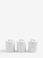 Set of 3 White Ashford Storage Jars - Image 4 of 5