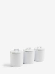 Set of 3 White Ashford Storage Jars - Image 5 of 5