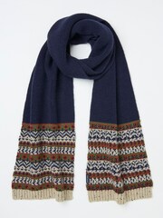 FatFace Navy Whistler Scarf - Image 1 of 2