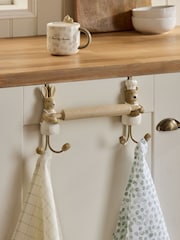 Natural Bertie Bear and Rosie Rabbit Over Door Storage - Image 1 of 3