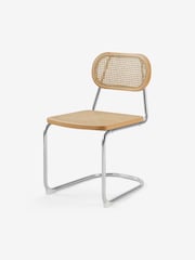 MADE.COM Set of 2 Chrome Effect Leora Dining Chairs - Image 1 of 3