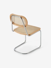MADE.COM Set of 2 Chrome Effect Leora Dining Chairs - Image 2 of 3