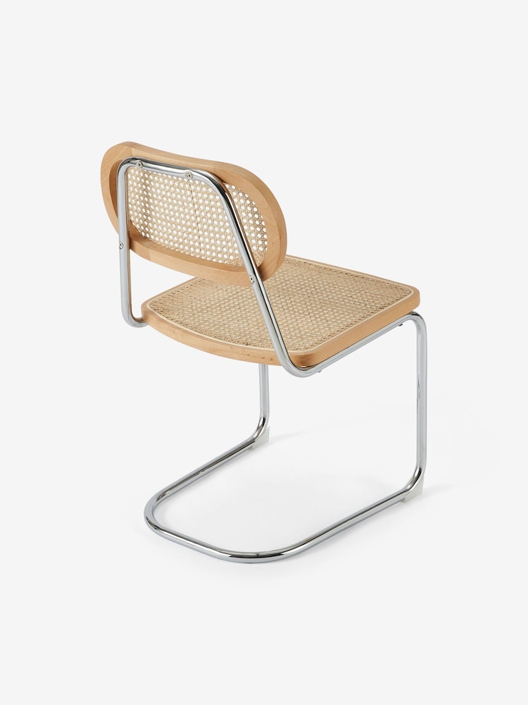 MADE.COM Set of 2 Chrome Effect Leora Dining Chairs - Image 2 of 3