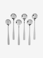 6 Piece Silver Daisy Teaspoon Set - Image 2 of 2