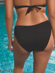 Black/White Reversible High Leg Bikini Bottoms - Image 4 of 6