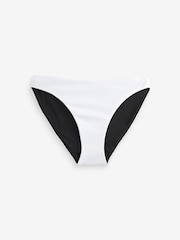 Black/White Reversible High Leg Bikini Bottoms - Image 5 of 6