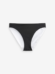 Black/White Reversible High Leg Bikini Bottoms - Image 6 of 6