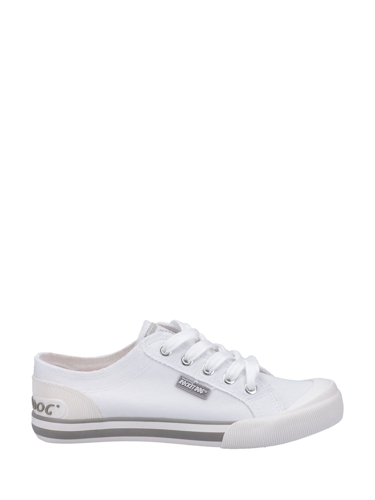 Rocket Dog Jazzin Plimsoll White Shoes - Image 1 of 5