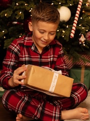 Minijammies Printed Long Sleeve 100% Cotton Pyjama Set - Image 1 of 4