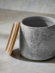 Set of 3 Grey Marble Effect Storage Jars - Image 3 of 5