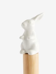 White Bunny Kitchen Roll Holder - Image 5 of 5