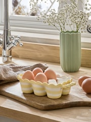 Yellow/White Stripe Egg Holder - Image 1 of 6