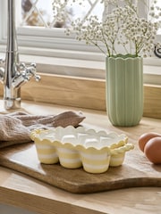 Yellow/White Stripe Egg Holder - Image 2 of 6