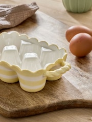 Yellow/White Stripe Egg Holder - Image 3 of 6