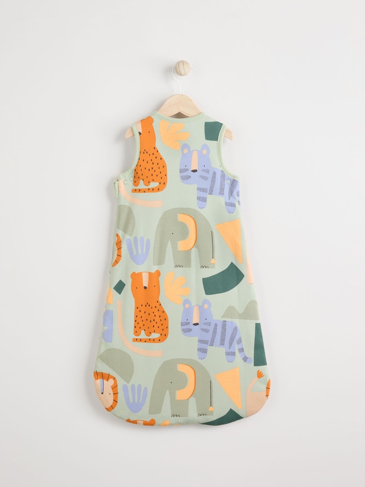 Sage Jungle Baby 2.5 Tog 100% Cotton Sleep Bag - Image 2 of 8