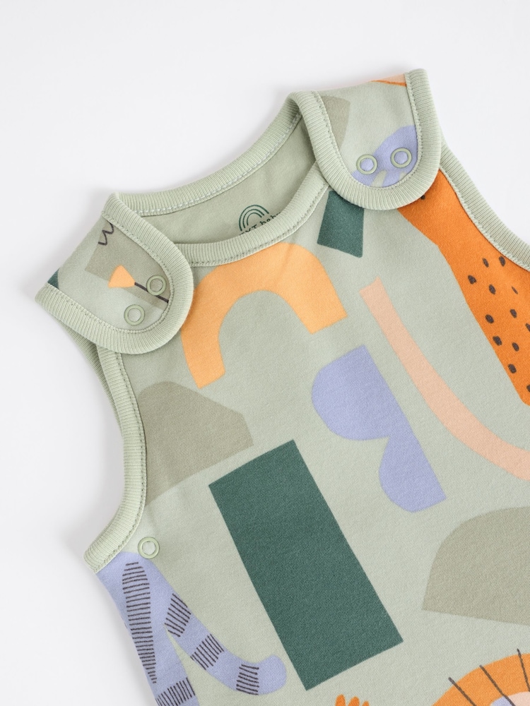 Sage Jungle Baby 2.5 Tog 100% Cotton Sleep Bag - Image 6 of 8