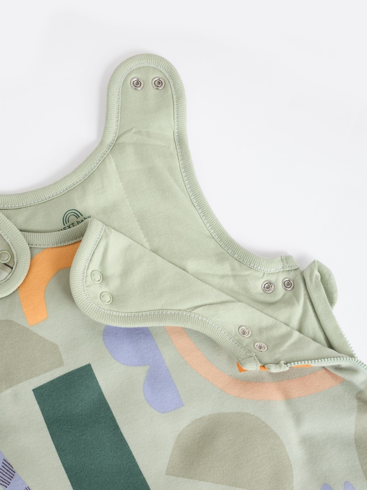 Sage Jungle Baby 2.5 Tog 100% Cotton Sleep Bag - Image 7 of 8