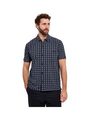 Sealskinz Blue Walsoken Short Sleeve UV Protection Wave Print Shirt - Image 1 of 6