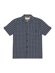 Sealskinz Blue Walsoken Short Sleeve UV Protection Wave Print Shirt - Image 6 of 6