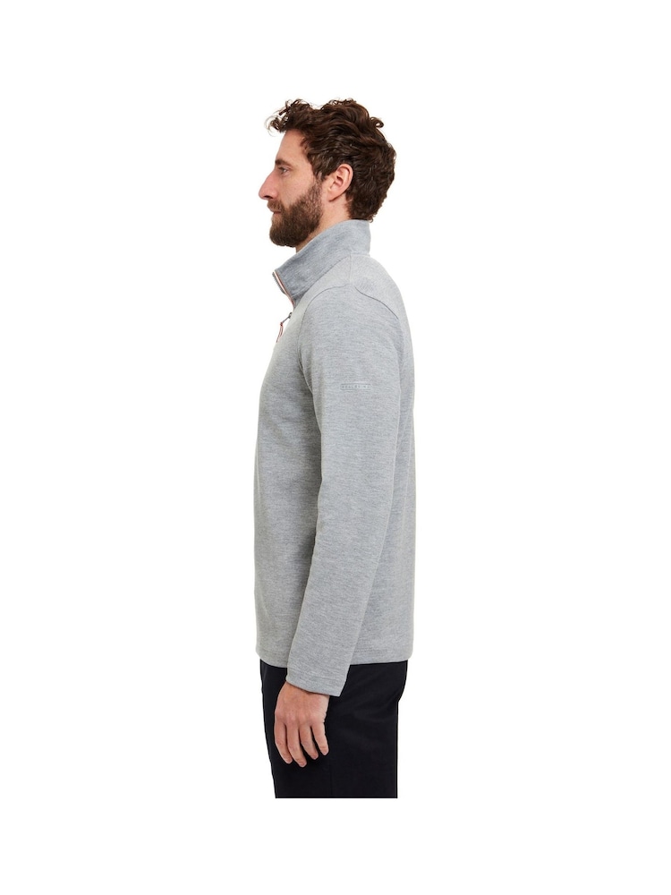 Sealskinz Grey Tatterset Plain Long Sleeve Quarter Zip Sweatshirt - Изображение 2 из 6