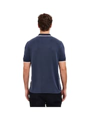 Sealskinz Blue Stalham Polynosic Tipped Collar Polo Shirt - Image 3 of 6