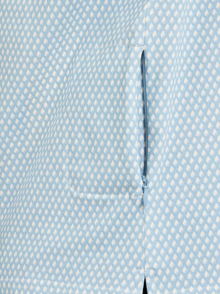 Sealskinz Blue Walsoken Short Sleeve UV Protection Rain Drop Print Shirt - Image 4 of 6