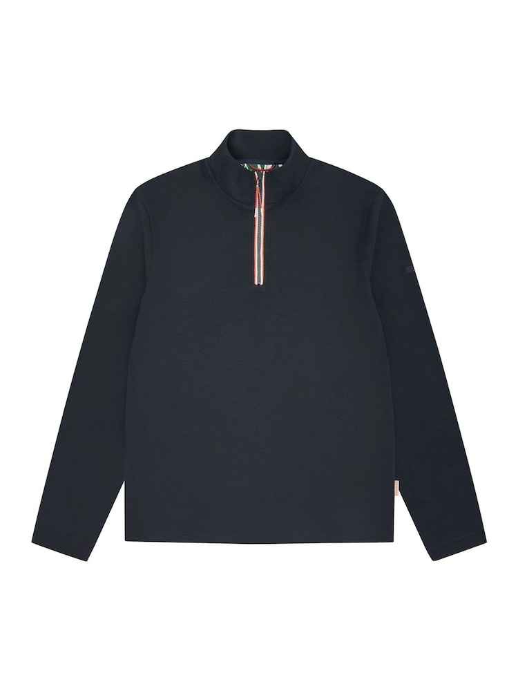 Sealskinz Blue Tatterset Plain Long Sleeve Quarter Zip Sweatshirt - Изображение 6 из 6
