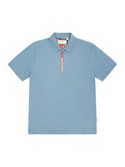 Sealskinz Blue Shipdham Polynosic Zip Polo Shirt - Image 6 of 6