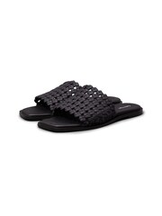 Calvin Klein Black Flat Slides - Image 1 of 5