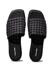 Calvin Klein Black Flat Slides - Image 4 of 5