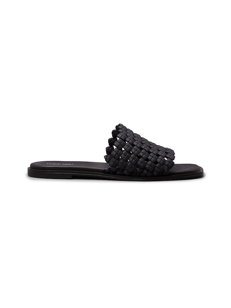 Calvin Klein Black Flat Slides - Image 5 of 5