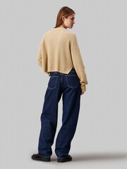 Calvin Klein Jeans Green Logo Intarsia Regular Fit Sweater - Image 2 of 5